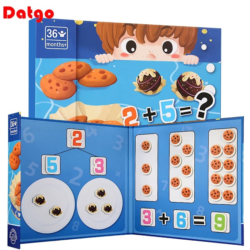 Kids Math Arithmetic Magnetic Digital Decomposition Arithmetic Montessori Games For Baby Early Learning Education Children's Toy